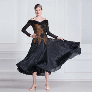 Women's Standard Ballroom Practice Dress Smooth Style For Training