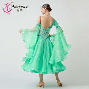 Women's Custom Ballroom Dance Dress For Practice, Competition And Stage Performance
