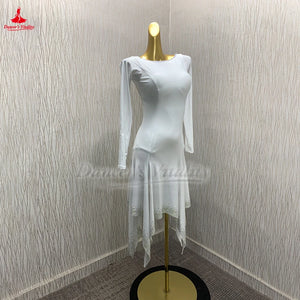 Latin Ballroom Dance Dress Customizable For Cha-Cha, Samba, Rumba, Jive Competition And Performance