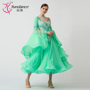 Women's Custom Ballroom Dance Dress For Practice, Competition And Stage Performance