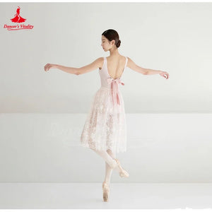 Women's Sleeveless Bow Ballet Leotard For Dance, Gymnastics, and Aerial Yoga