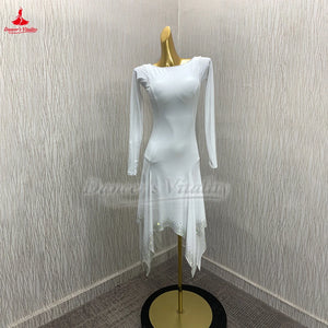 Latin Ballroom Dance Dress Customizable For Cha-Cha, Samba, Rumba, Jive Competition And Performance