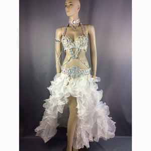 New women performance belly dance costume set carnival belly dancing clothes halloween bellydance bra&belt&skirt 5pcs suit TF1732 (5PCS/SET)