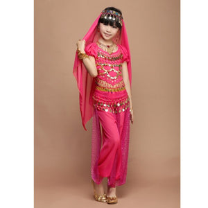 New Kids Belly Dance Costume Childr Indian Dancing Girl's Performance Clothing Children wear 1SET=4PCS  3309