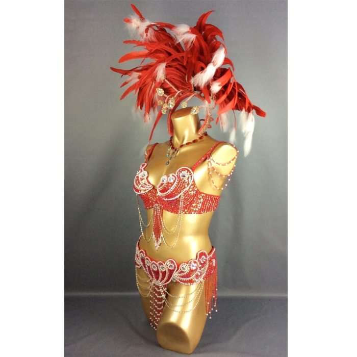 HOT SALEING Sexy Samba Rio Carnival Costume Feather Headdress #C2152