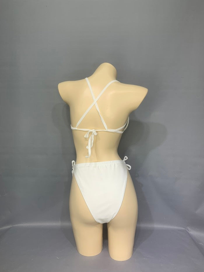 Samba Carnival Wire Bra And Panty Hand Beads Passista Pageant Cabaret Broadway Theater Mrdi Gras,Vegas Showgirl BP018