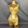 Hot design handmade beaded belly dance costume wear Bar+Belt 3piece/ set ,5 color ladies belly dance costumes women dancing wear TF1601