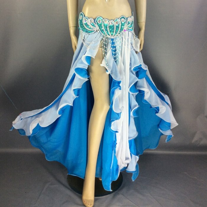 High quality Doubt colors Women's Dancewear belly dance costume clothes Performances tranining Dress circle belly dancing Skirts SK37