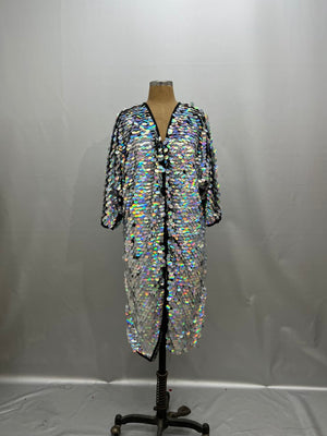 Rave Costumes Long kimono coat stage performance costumes