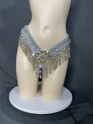 Samba Carnival Wire Bra and Thong Passista Pageant Cabaret Broadway Theater Mardi Gras,Rave Vegas Showgirl C018-3