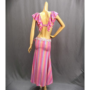 New Sexy Fashion Women Dancewear Belly Dance Clothes Outfit 2pcs/set Oriental Dance Practice Wear Bellydance Costume Long Dress