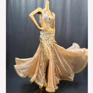 New Adult Women Stage Performance gorgeous Belly Dance Costume Bra Skirt 3Piece Set Handmade Beaded Performance Show Suit outfit  TF1903  (3PCS/SET ）