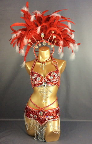 HOT SALE!!! parade Sexy Samba Rio Carnival Costume Feather Headdress #C209