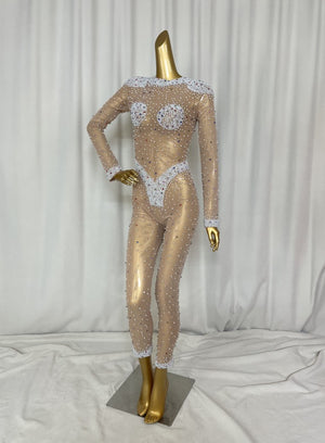 New Style Beading Bodysuit Female carnival costumes