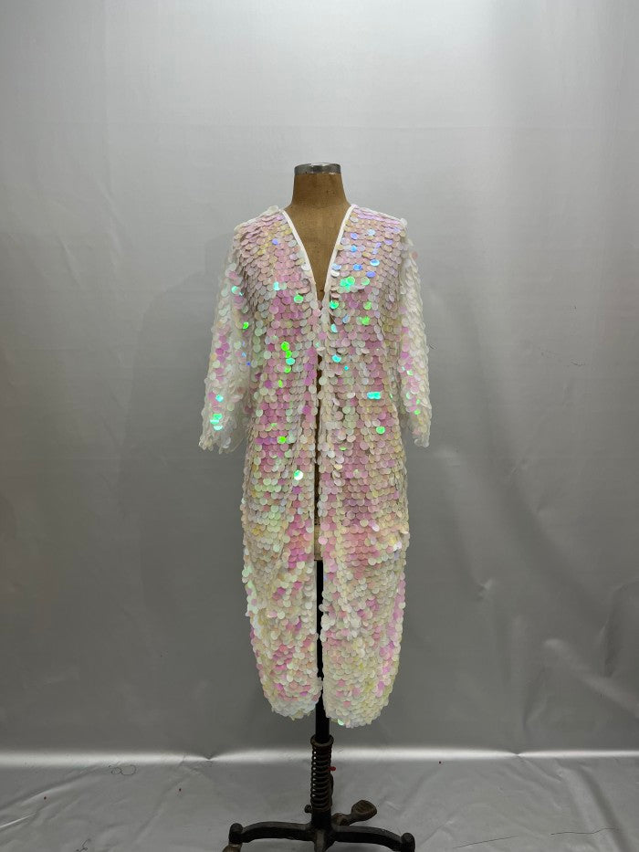 Rave Costumes Long kimono coat stage performance costumes