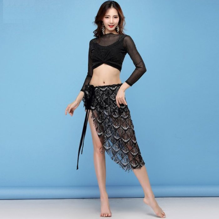 New Lady's belly Dance Costumes Lace Eastern Belly Dancing Clothes Sexy Top+Scarf 2pcs/Suit For Performance Wear HY1183