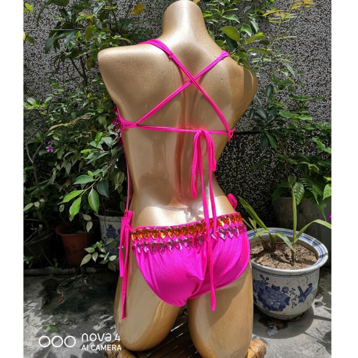 New Women's Full Sequins Beading Flashing Bodysuit One Piece Dance Wear Nightclub Party Stage Wear Latin Sexy Costumes Outfit BS04