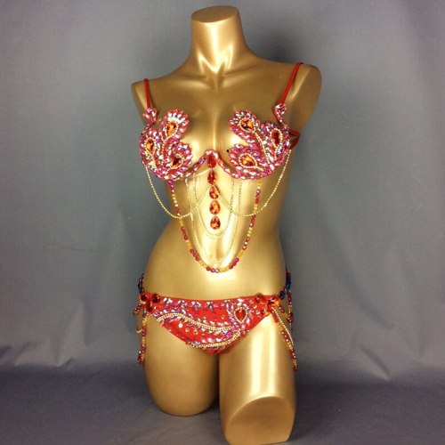 New Women'S Sexy Party Club Bra Push Up beaded Rave Bra Nightclub Costumes Bras Clubwear Top brassiere Bustier Gothic Bras bra3006