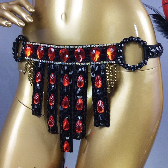 new design top grade Women belly dance Samba Carnivel RIO Crystal Bra Costume Outfit Showgirl dancer costume C017