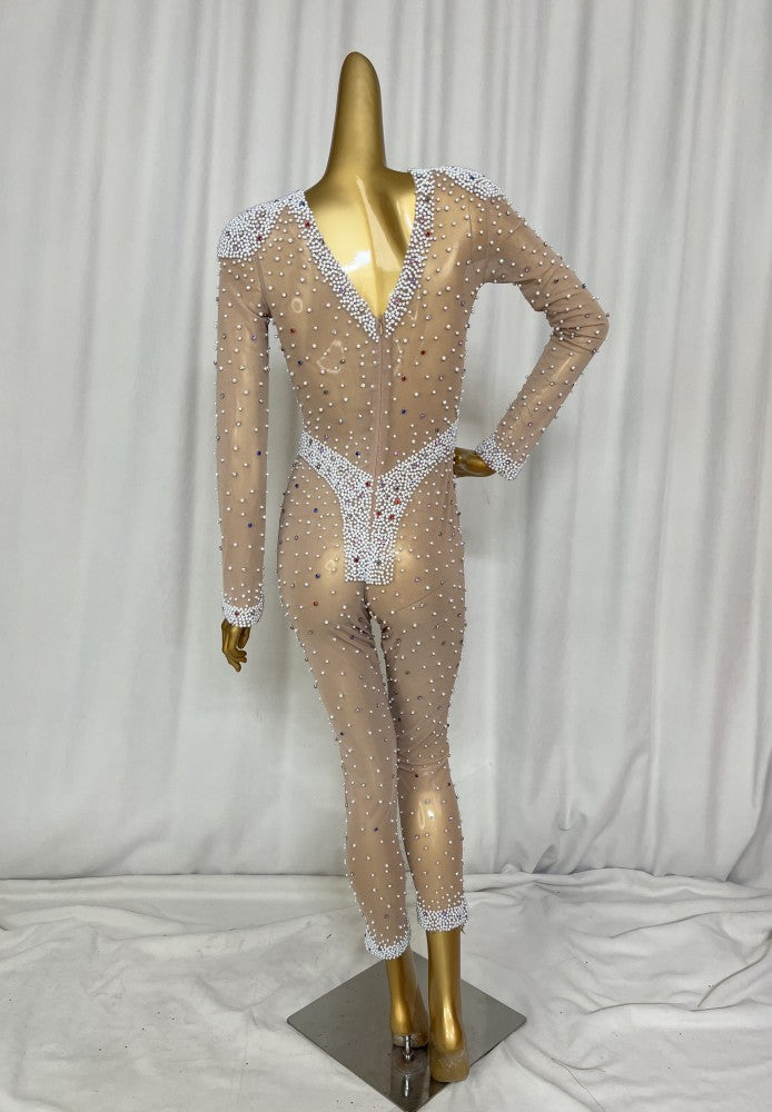 New Style Beading Bodysuit Female carnival costumes