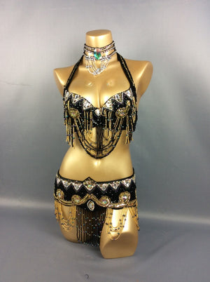 Hot Sale Women's belly dance costume Set Sexy Carnival Costume Outfits Sequins belly dancing clothes BRA Belt bellydance Wear TF201152
