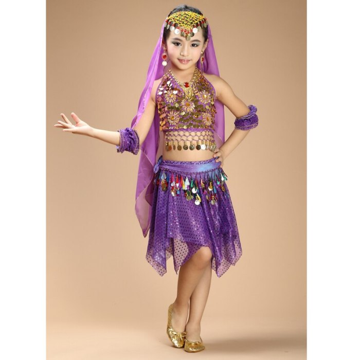 New Handmade Children Belly Dance Costumes Kids Belly Dancing Girls Bollywood Indian Performance Cloth Whole Set 6 Colors 3303