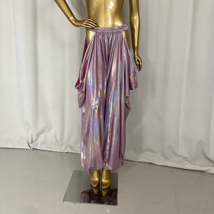 New Style Belly Dance Lycra Fabric Tribal Lantern Pants For Training Pants,Performance Pants