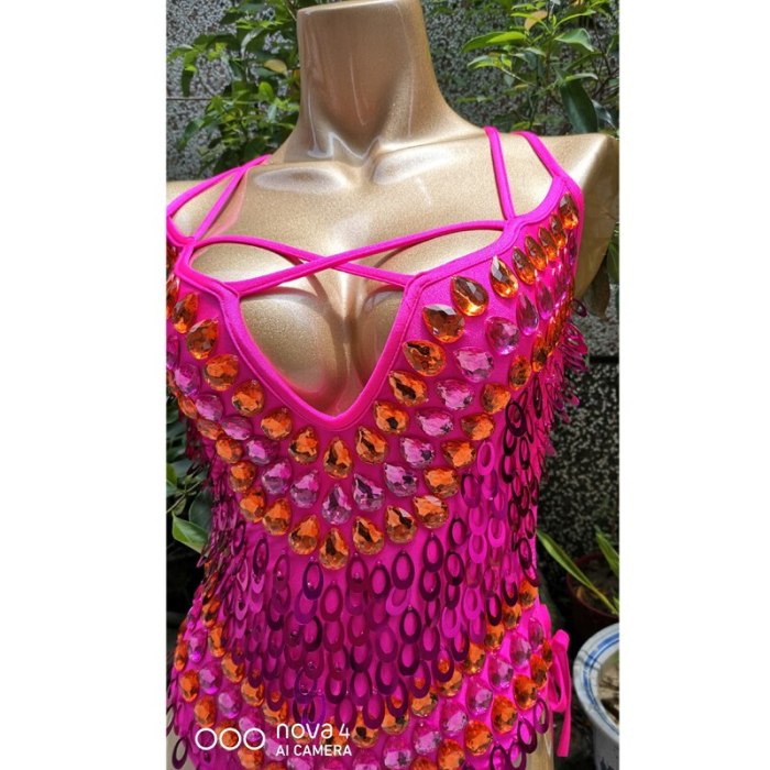 New Women's Full Sequins Beading Flashing Bodysuit One Piece Dance Wear Nightclub Party Stage Wear Latin Sexy Costumes Outfit BS04