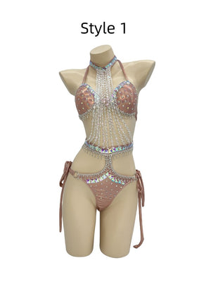 New Arrival Sexy Samba Carnival For Women Handmade costues  stones Samba Suit C050