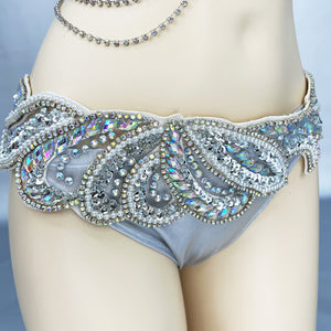 New Arrival Halloween Costume Adult Carnival Belly Dance Costumes Women Beaded Bra Belt Set Dance Clothes Night Club Dancewear  N21018