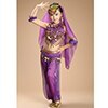New Children Belly Dance Costumes kids belly dance 4pcs(top+pants+waist chain+veil) indian clothes girls belly dance costume 3308