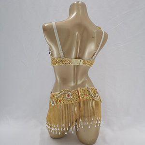 New Adult Women's Professional Belly Dance Clothing Performance Outfits Bead Crystal Belly Dance Costumes Set Bellydance Clothes tf1921