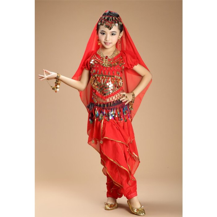 Hot selling Handmade Kids Belly Dancing Children Belly Dance Costumes Girls Bollywood Indian Performance Cloth Whole Set 3 Color 3304