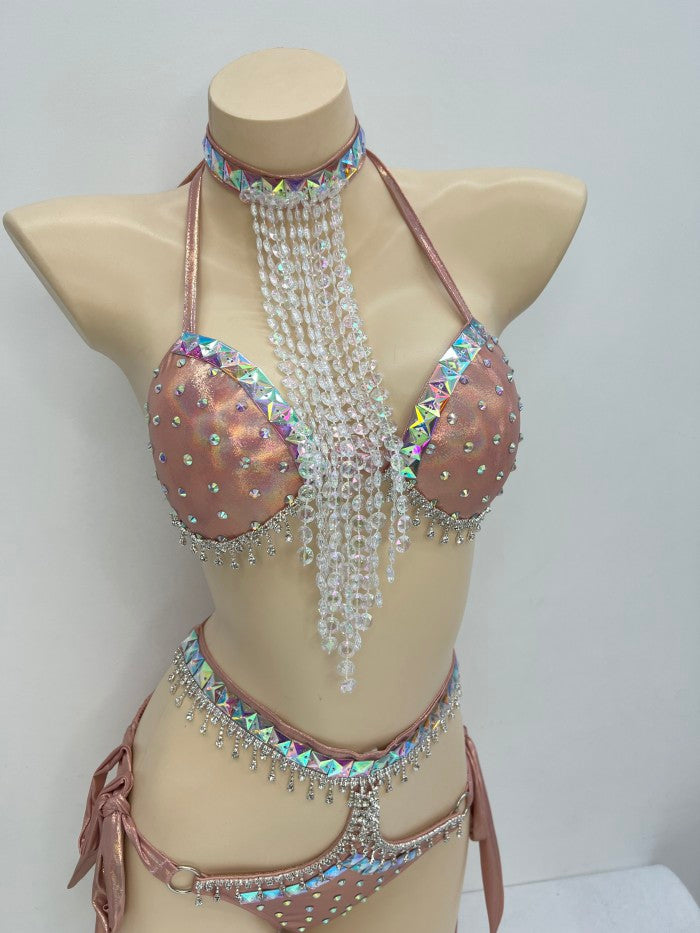 New Arrival Sexy Samba Carnival For Women Handmade costues  stones Samba Suit C050