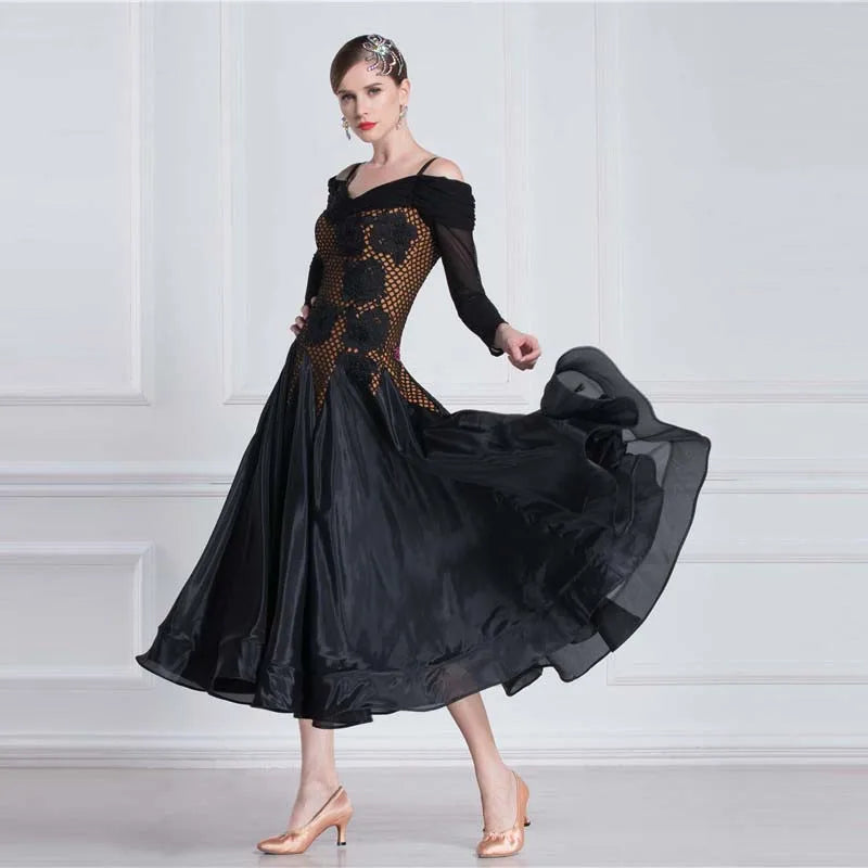 Women's Standard Ballroom Practice Dress Smooth Style For Training