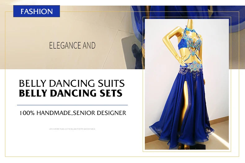 Hot Sale Professional Belly Dance Costume Set for Women Performance Outfits Bollywood Showgirl Dancer Belly Dance Costume cloths