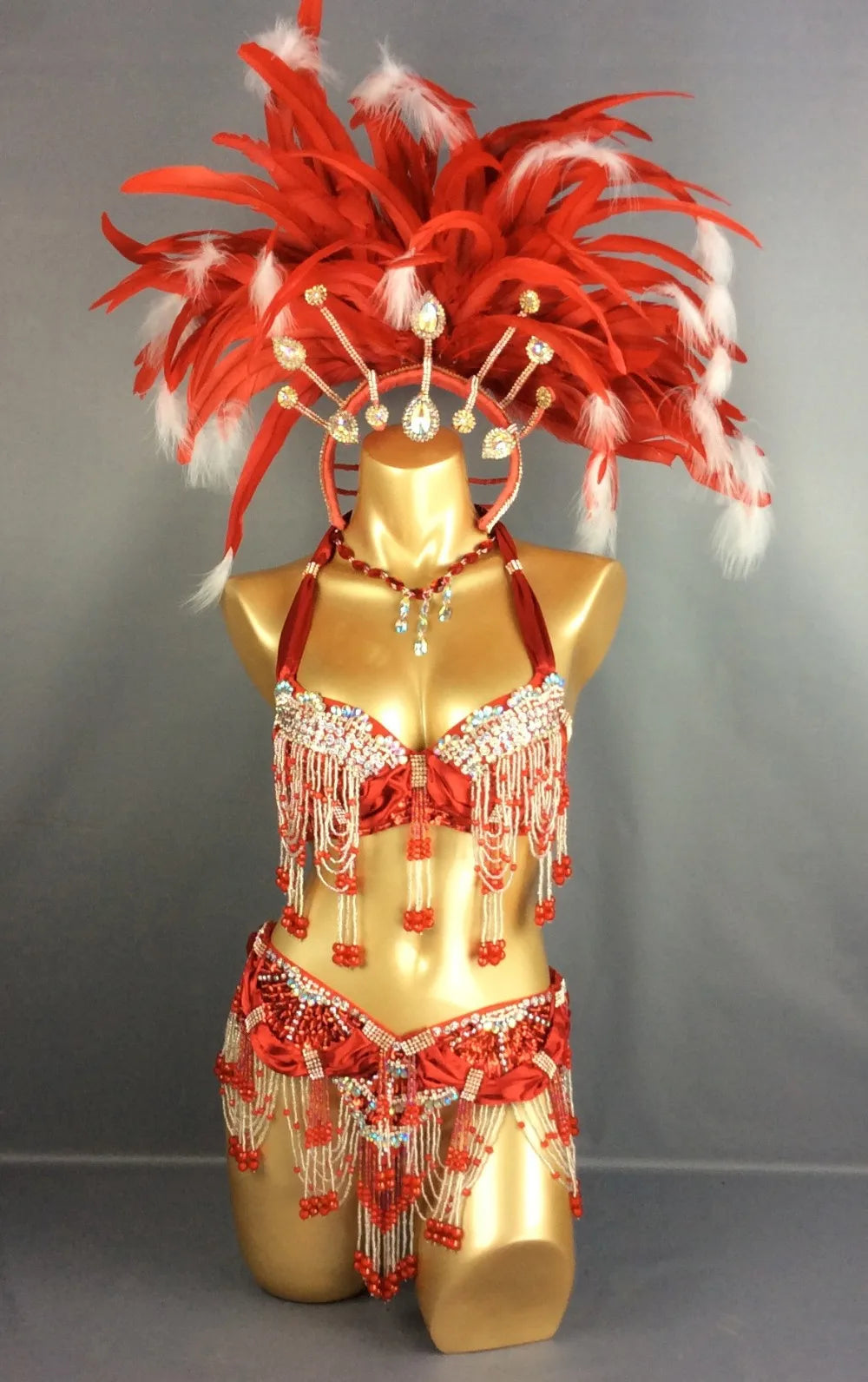 HOT SALEING parade Sexy Samba Rio Carnival Costume Feather Headdress #C1356