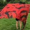 Dance Veil Scarf, Adult, Green & Purple Tie-Dye, Flowy Silk, Belly Dance