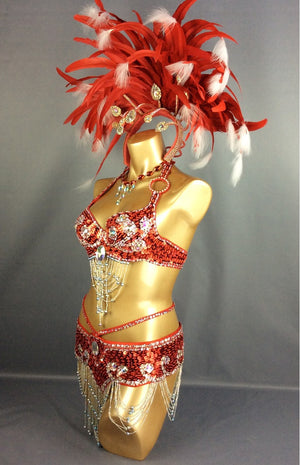 HOT SALE!!! parade Sexy Samba Rio Carnival Costume Feather Headdress #C209
