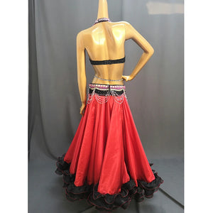 New Adult Lady women Belly Dance Costume set belly dancing clothes Stage halloween bellydance Bra Belt Skirt Bellydancing Wear TF1402 + SK39