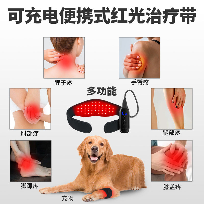 Red Light Therapy Neck Massager Heating Pad For Pain Relief Neck Wrist Beauty Care