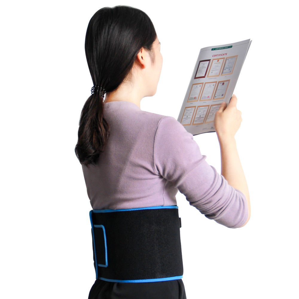 Led Red Light Therapy Weight Loss Belt Usb Heating Waist Wrap Women Warm Massage Moxibustion Belt