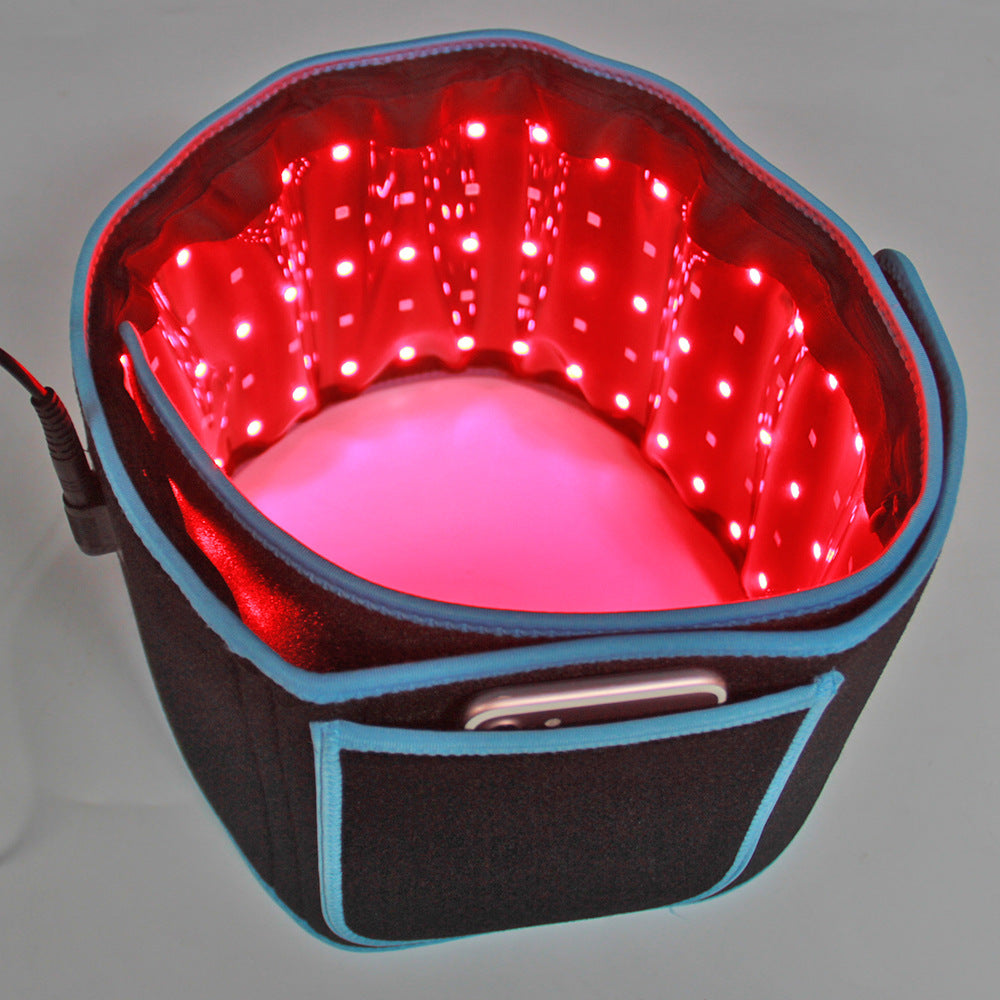 Led Red Light Therapy Weight Loss Belt Usb Heating Waist Wrap Women Warm Massage Moxibustion Belt