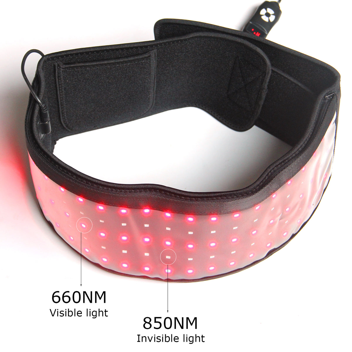 660nm 850nm Red Light Therapy Belt For Pain Relief Weight Loss Infrared Beauty Salon Pulse Treatment Device