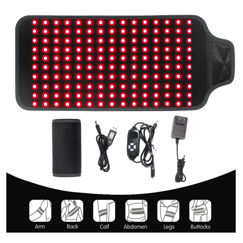Led Red Light Infrared Pulse Control Timer Facial Beauty Device Portable Therapy