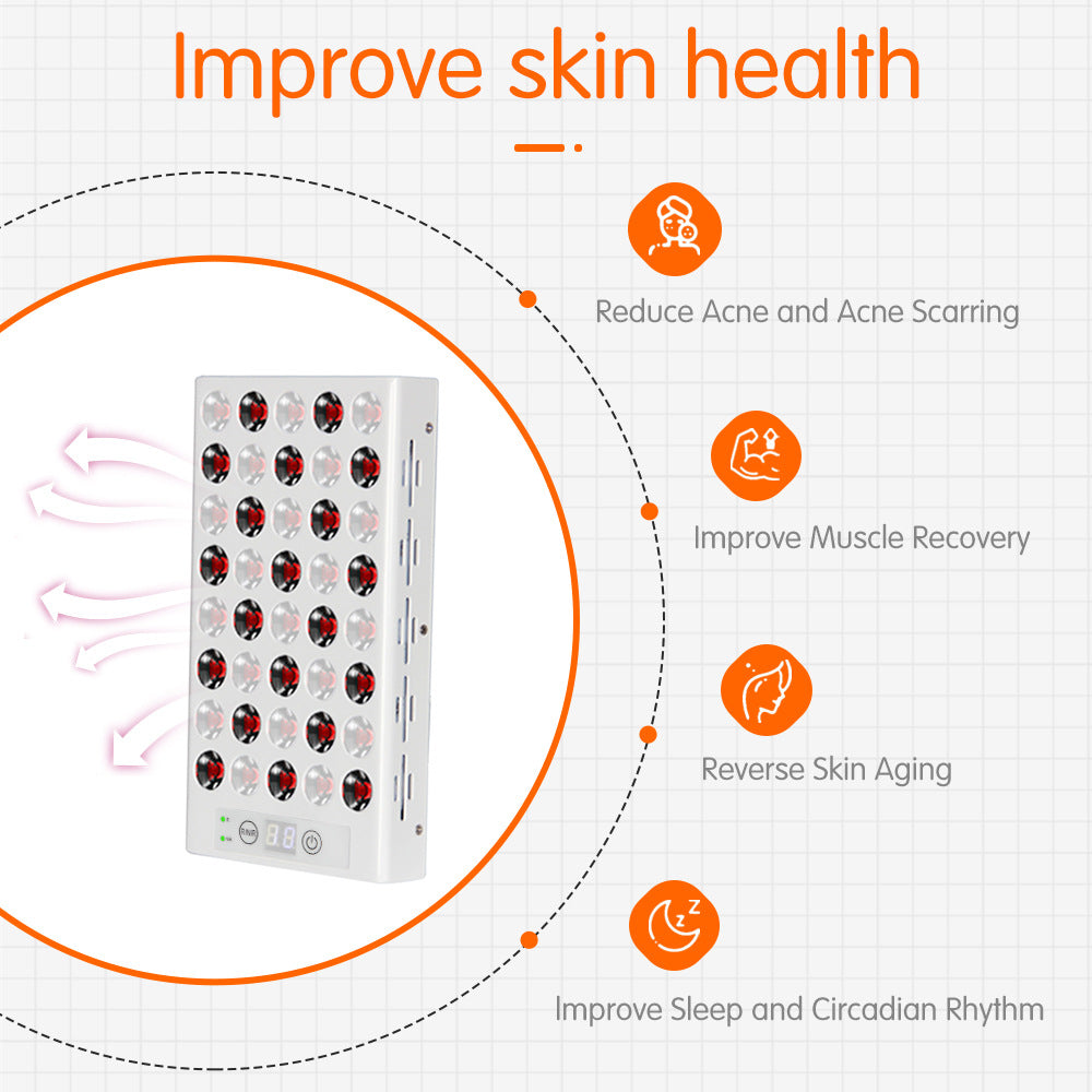 Led Red Light Therapy Lamp 660Nm Infrared Light For Skin Care