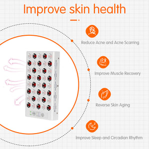 Led Red Light Therapy Lamp 660Nm Infrared Light For Skin Care