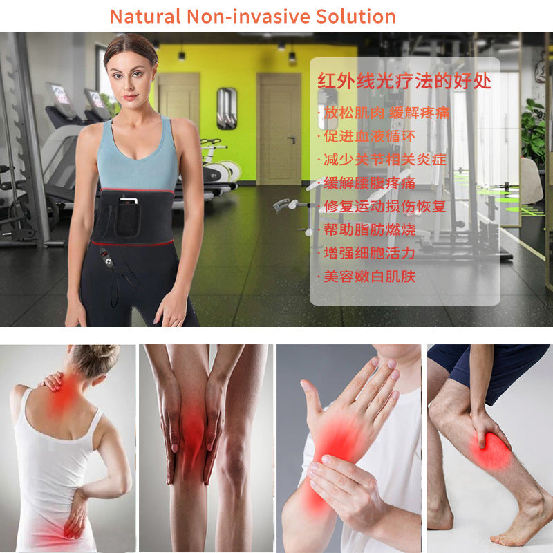 120 Led 5 Level Temperature Control Light Therapy Knee Brace Wrist Elbow Support Heating Belt Infrared Red Light Belt