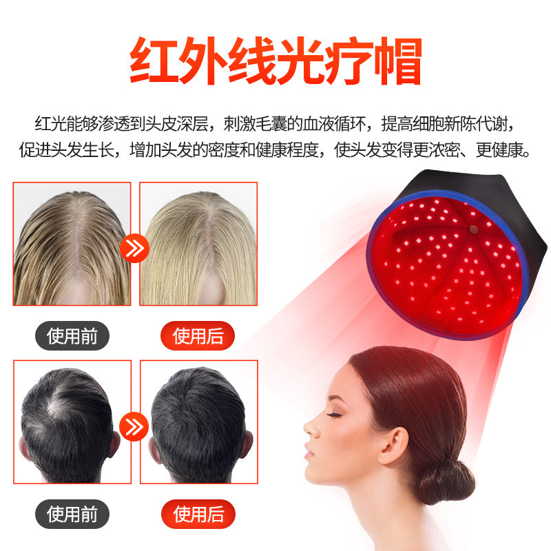 Infrared Light Therapy Cap Red Light Hair Growth Device Adjustable Three Modes Pcba