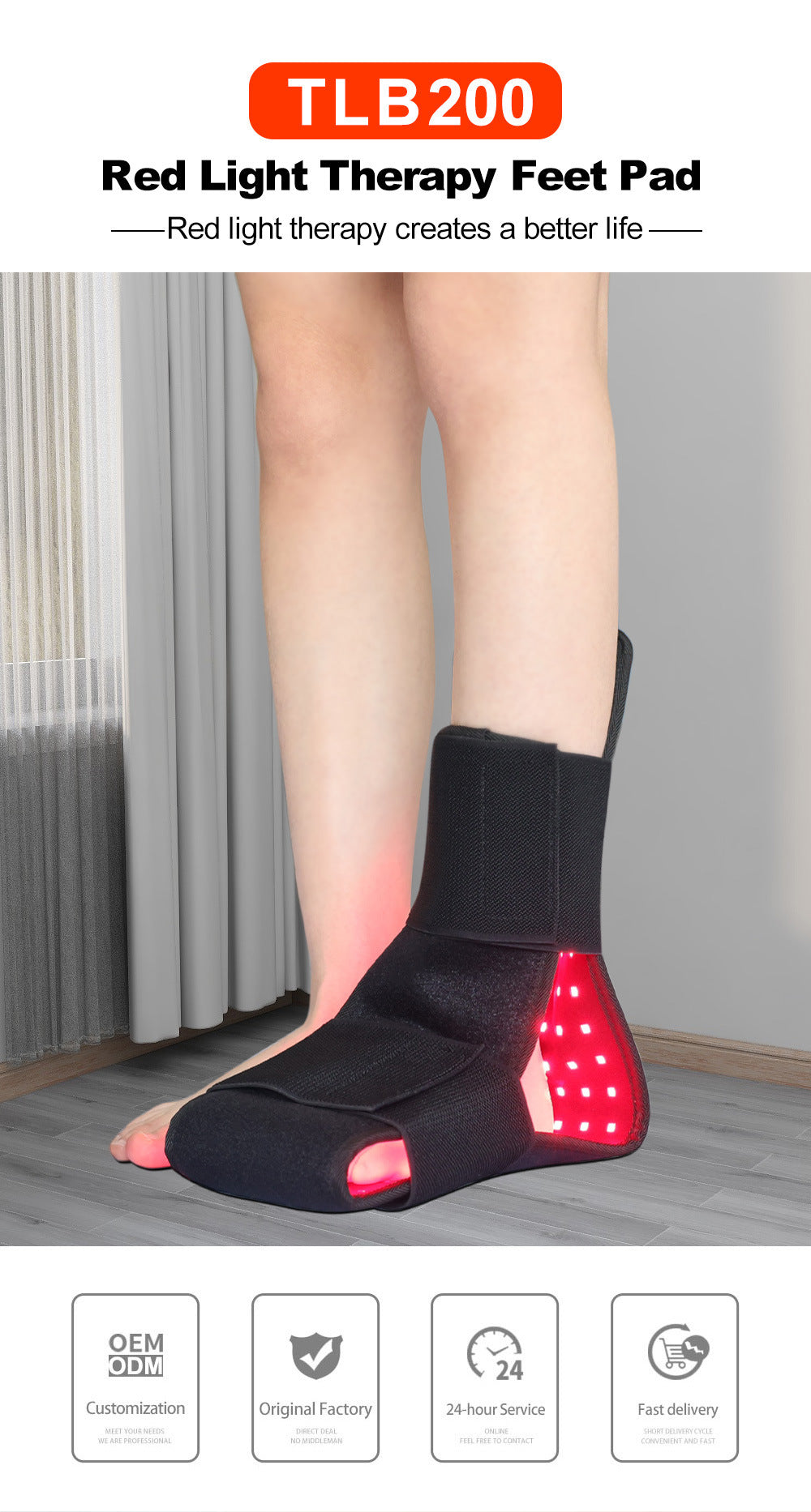 Red Light Therapy Belt Infrared Belt 660Nm 850Nm For Pain Relief